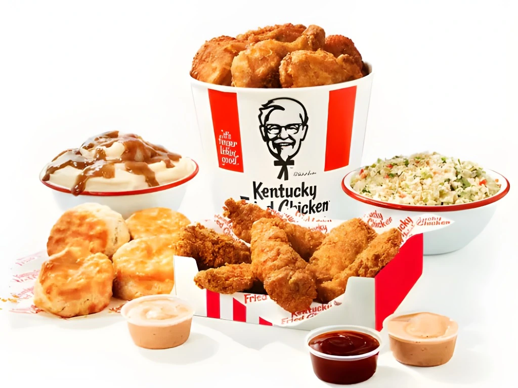 KFC chicken and tenders feast