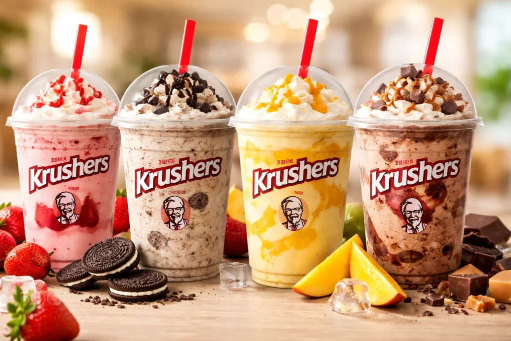 KFC Krushers Prices in South Africa: Flavours &Calories 2026